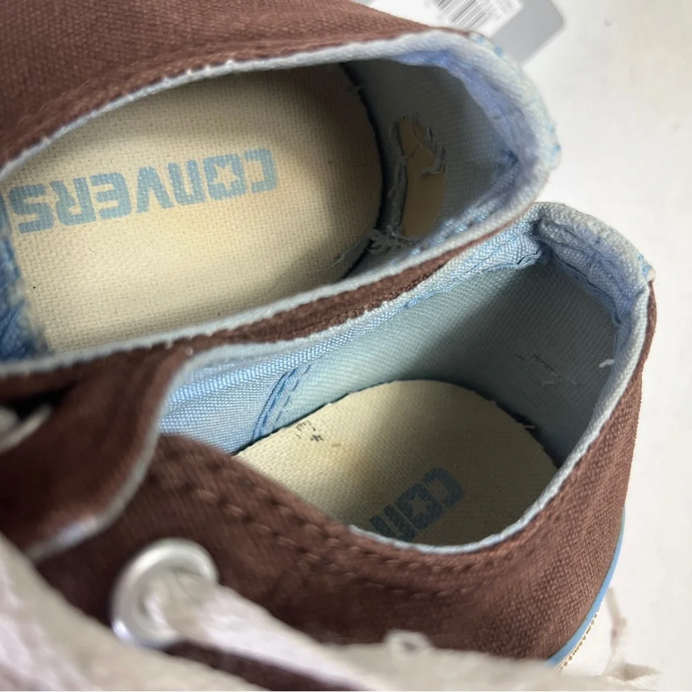 Converse Chuck Taylor All Star‎ Low Tops Two-Tone Brown / Blue Women Size 7 (b5)